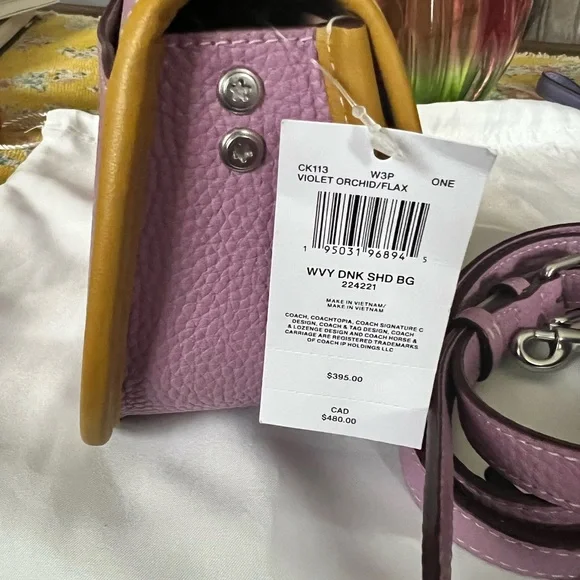 Wavy Dinky Bag n Coachtopia Leather - Picture 2 of 5